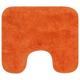 Vidaxl Bathmatting Set Fabric Orange 2-częściowy