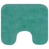 VidaXL Bathmatting set fabric turquoise 2-piece