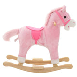 Vidaxl Hobbeldier Horse 65x32x58 CM Plush Pink