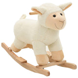 VidaXL Hobbeldier schaap 78x34x58 cm pluche wit