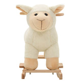 Vidaxl Hobbelier Schaap 78x34x58 cm Plush White