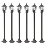 Vidaxl Pile Lighting for Garden E27 110 CM Aluminium Bronze 6 PCS