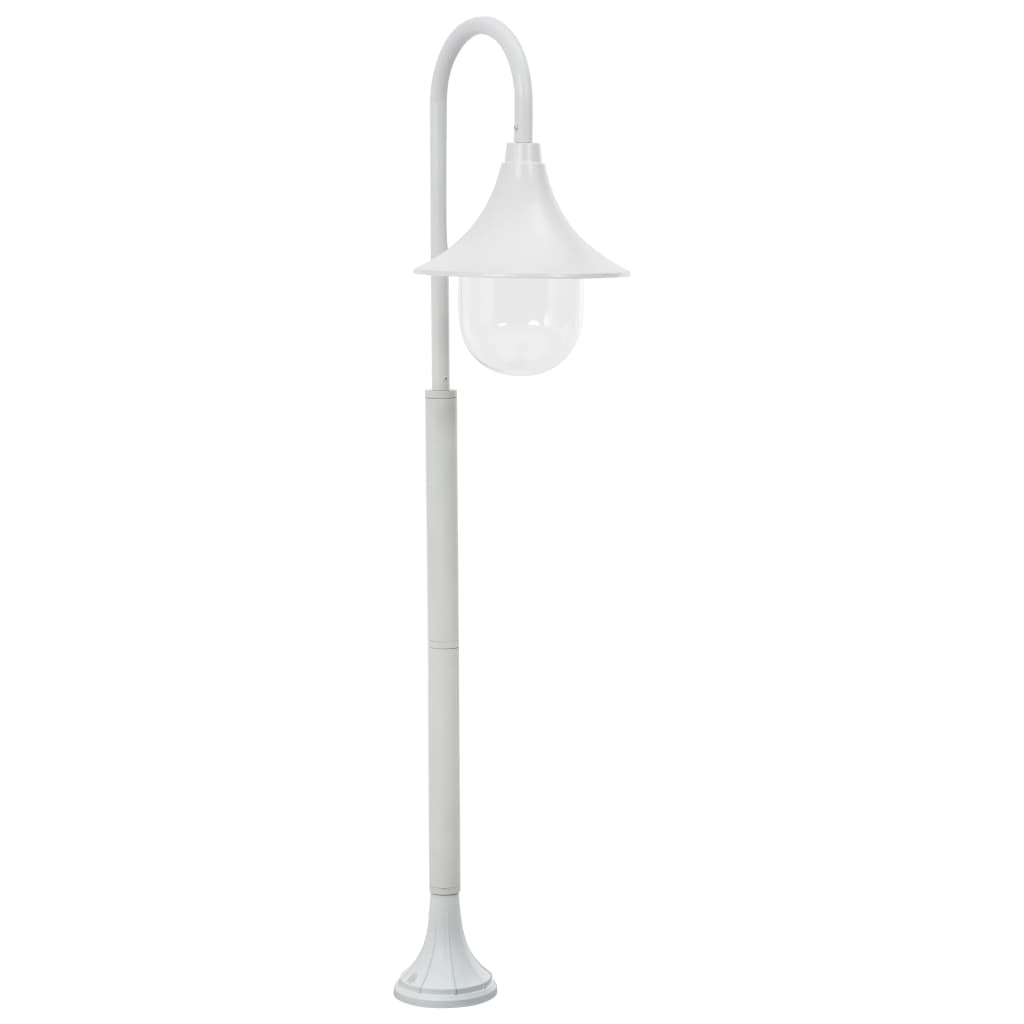 Vidaxl paal Lighting Garden E27 120 cm Aluminium Wäiss