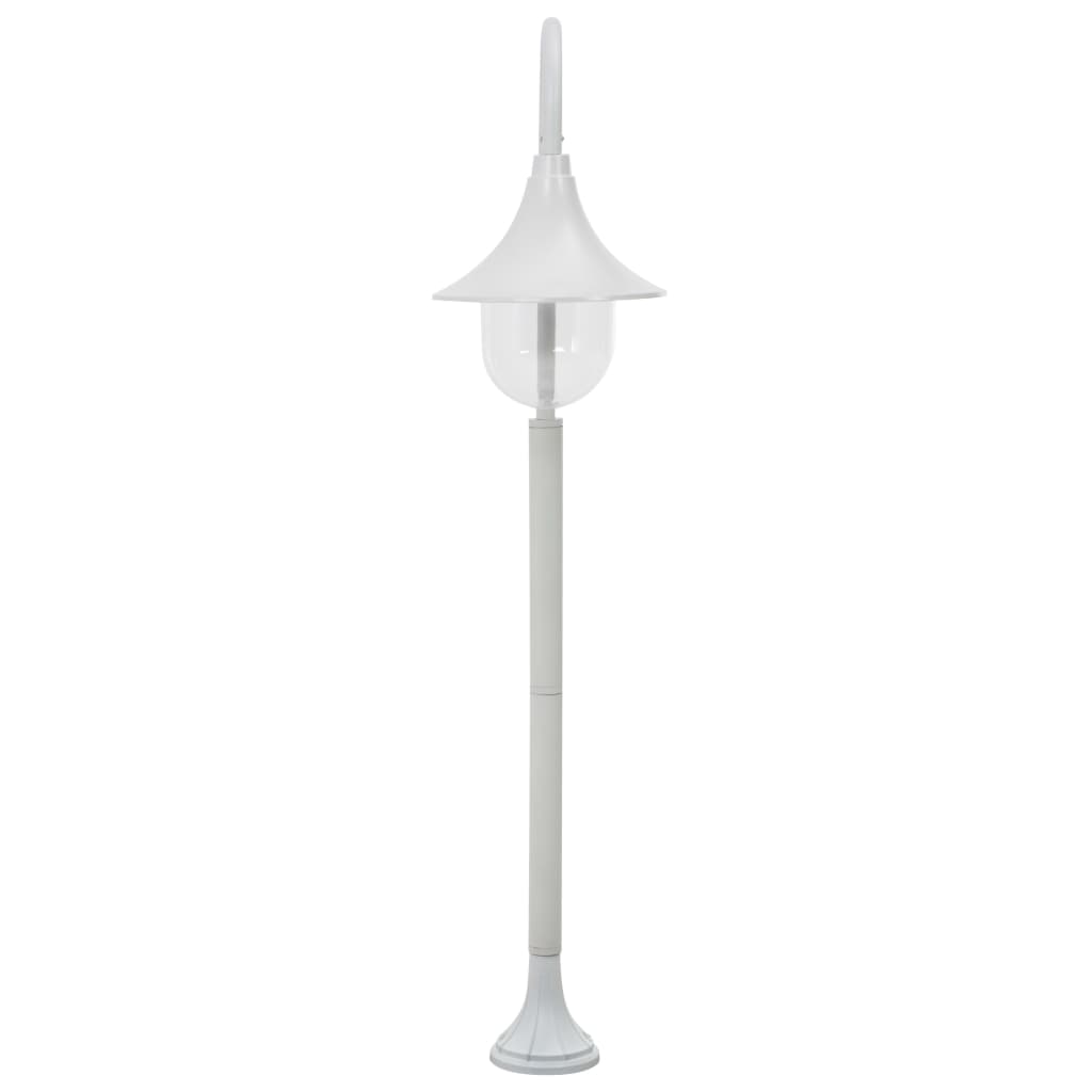 Vidaxl paal Lighting Garden E27 120 cm Aluminium Wäiss