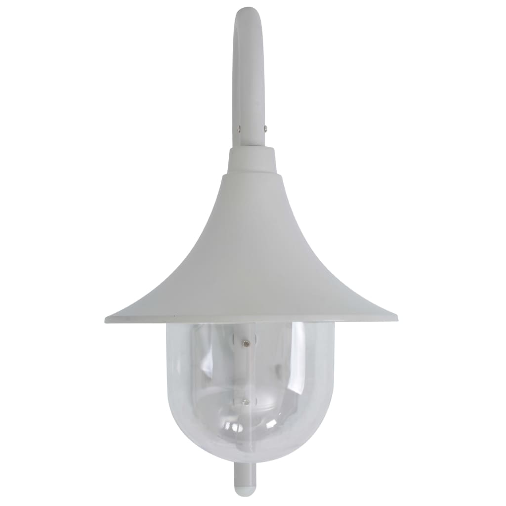 Vidaxl Garden Wall Lamp E27 42 cm Aluminium Hvid