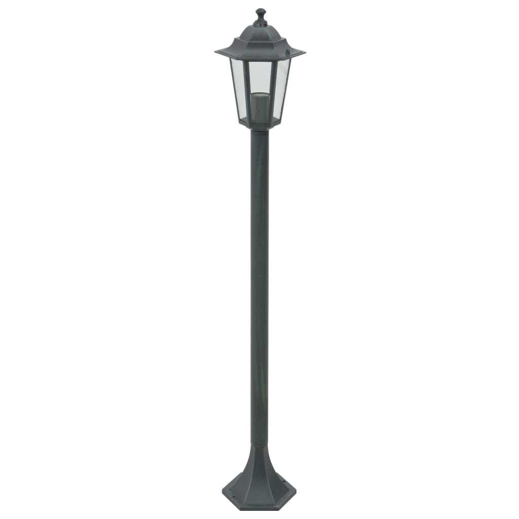 Vidaxl Lighting do ogrodu E27 110 cm aluminium ciemnozielone 6 sts