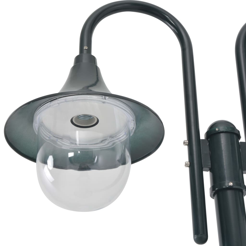 Vidaxl Pale Lighting Garden E27 220 cm Aluminium Dark Green 2-Piece