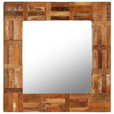 Miroir mural Vidaxl 60x60 cm Bois recyclé solide