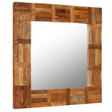 Miroir mural Vidaxl 60x60 cm Bois recyclé solide