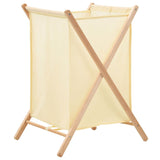 Vidaxl vaskeri kurv 42x41x64 cm sedertre tre og støv beige