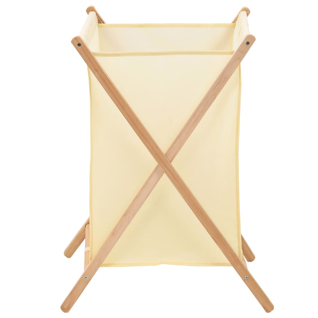 Vidaxl Laundry Basket 42x41x64 cm in legno di cedro e beige della polvere