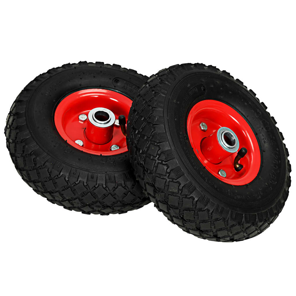 Vidaxl hand truck wheels 2 pcs 3.00-4 (245x82) rubber