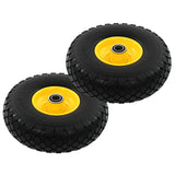 VidaXL hand truck wheels 3.00-4 (260x85) Solid PU 2 pcs