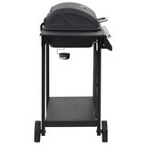 Barbecue de gaz vidaxl avec 6 zones de cuisson en acier noir