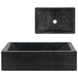 Vidaxl Sink 45x30x12 cm Marble High Gloss Black