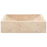 VidaXL sink 45x30x12 cm marble high -gloss cream -colored