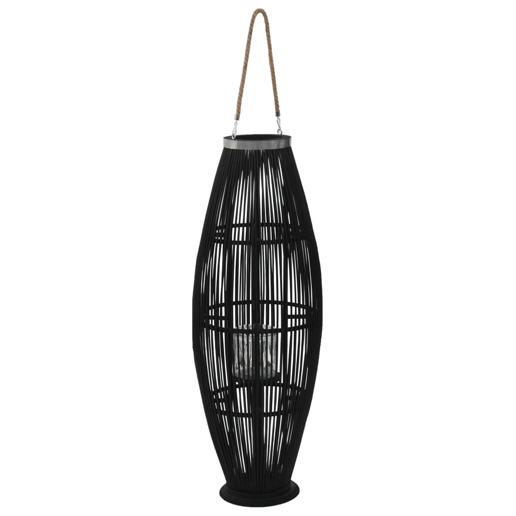 Vidaxl Lantern Holder Hanging 95 cm Bambus svart