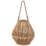 Vidaxl Lantern Holder Hanging Wicker Naturel