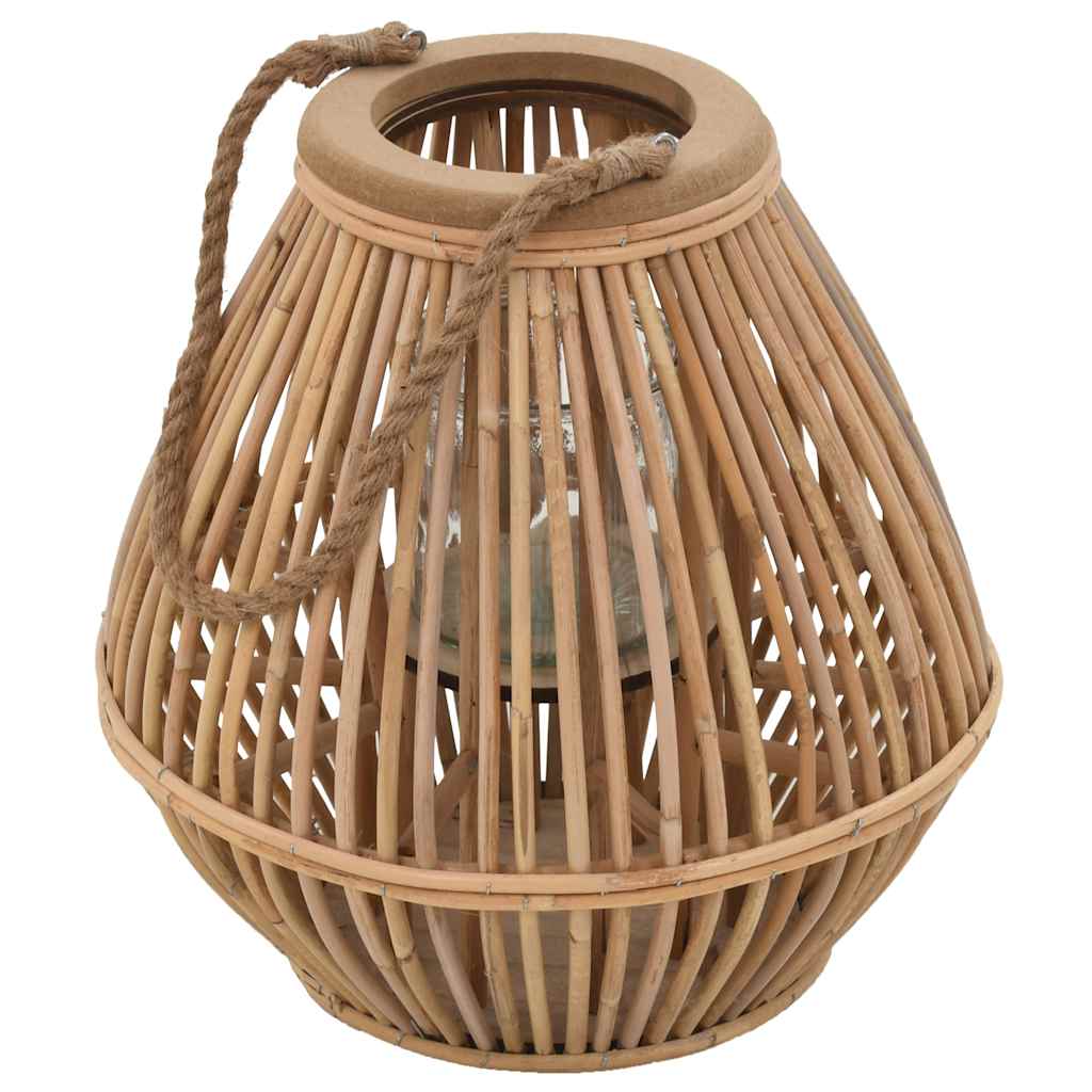 Vidaxl Lantern Holder Hanging Wicker Naturel