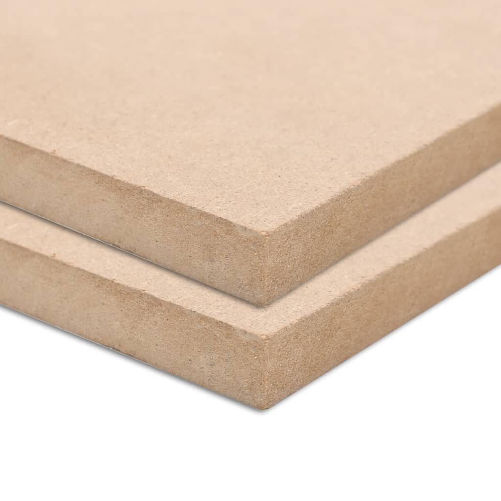 Vidaxl MDF -plater Rektangulær 120x60 cm 12 mm 2 STS