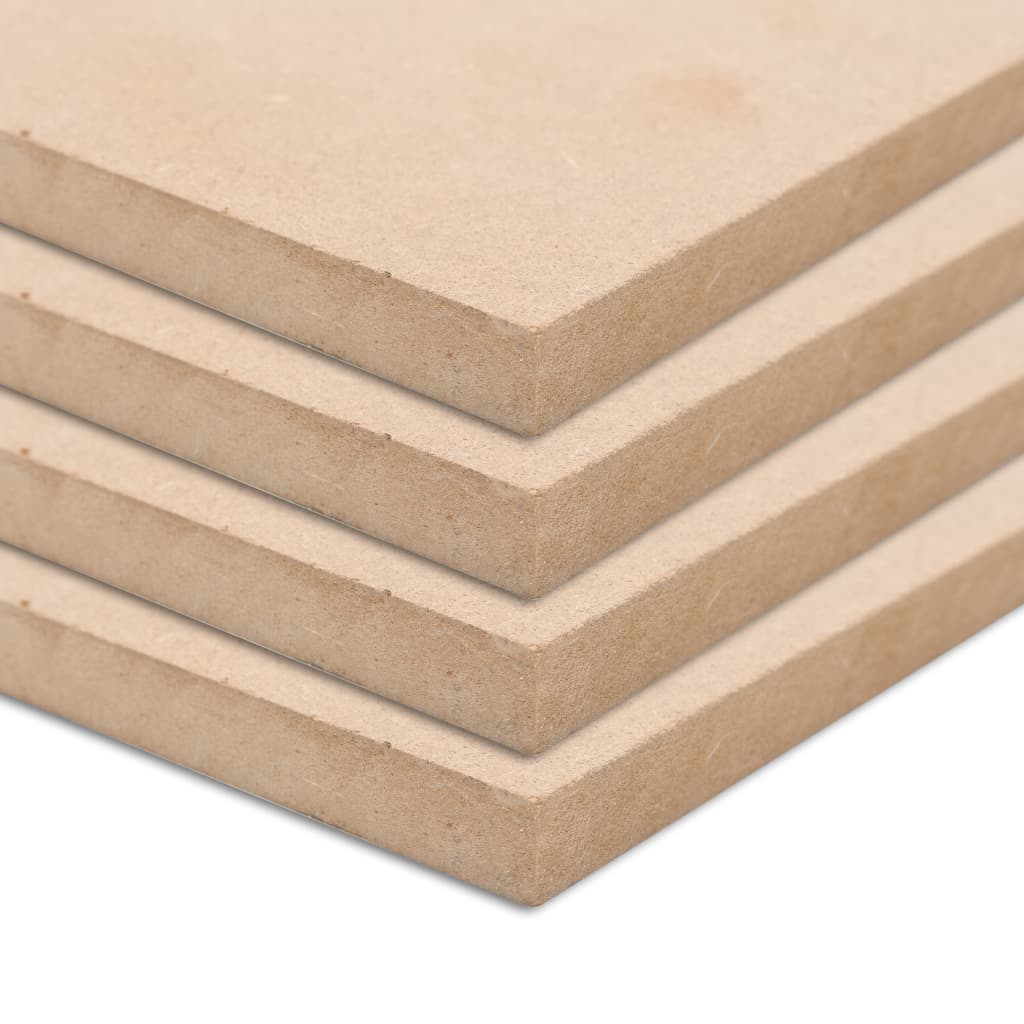 Vidaxl MDF -plater Rektangulær 120x60 cm 12 mm 4 STS