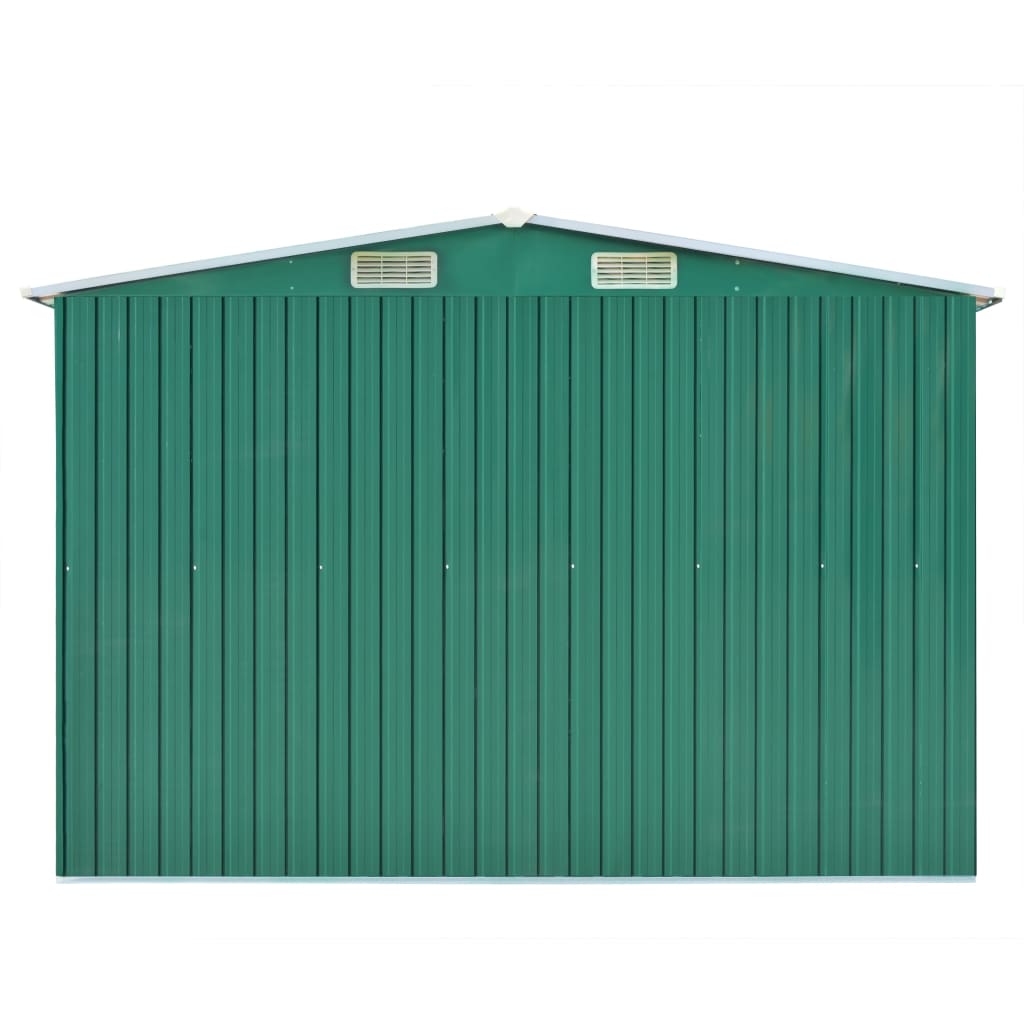 Vidaxl Garden Shed 257x298x178 cm metalgrøn