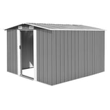 Vidaxl Garden Shed 257x298x178 cm metalgrå