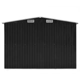 Vidaxl Garden Shed 257x298x178 cm metal anthracit -farvet