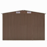 Vidaxl Garden Shed 257x392x181 cm Metal Brown