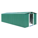 Vidaxl Garden Shed 257x580x181 cm metalgrøn