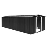 Vidaxl Garden Shed 257x580x181 cm metal anthracit -farvet