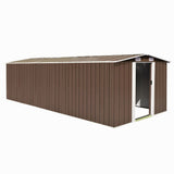 Vidaxl Garden Shed 257x580x181 cm metalbrun