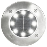 Vidaxl Lampade di terra 8 ST Solar LED BIANCO