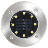 Vidaxl Lampade di terra 8 ST Solar LED BIANCO