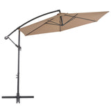 Vidaxl flydende parasol med aluminiumstang 300 cm taupe