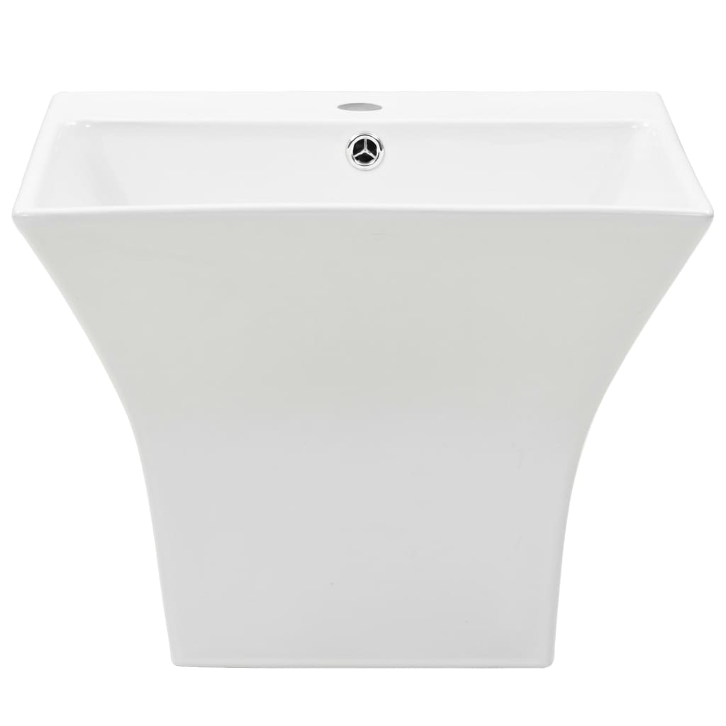 Vidaxl Washbasin Wall -namontovaná 500x450x410 mm keramická bílá