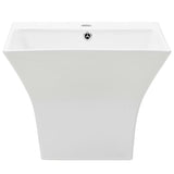 Vidaxl Washbasin Wall -namontovaná 500x450x410 mm keramická bílá