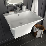 Vidaxl Washbasin Wall -namontovaná 500x450x410 mm keramická bílá