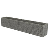 Vidaxl Gabion Planning Box hevet 540x90x100 cm galvanisert stål