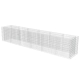 Vidaxl Gabion Planning Box höjde 540x90x100 cm Galvaniserat stål