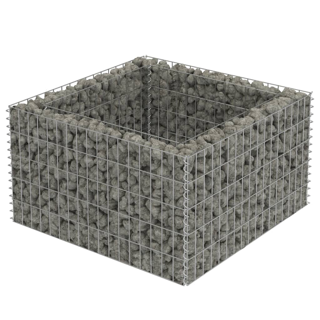 Plaopanice Vidaxl Gabion zvedla 90x90x50 cm galvanizovaná ocel