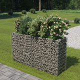 Vidaxl Gabion Planter surélevé 180x50x100 cm en acier galvanisé