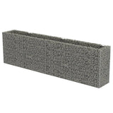 Vidaxl Gabion Planning Box hævet 360x50x100 cm galvaniseret stål