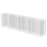 Vidaxl Gabion Planning Box je dvignil 360x50x100 cm pocinkano jeklo