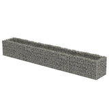 Vidaxl Gabion Planter insenté 360x50x50 cm en acier galvanisé