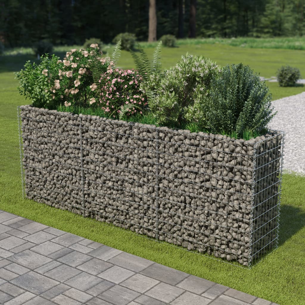 Plaopanice Vidaxl Gabion zvedla 270x50x100 cm galvanizovaná ocel