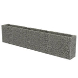 Vidaxl Gabion Planter insensible 450x50x100 cm en acier galvanisé