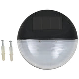 Vidaxl LED væglamper Solar Round Black 12 STS