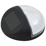 Vidaxl LED væglamper Solar Round Black 12 STS