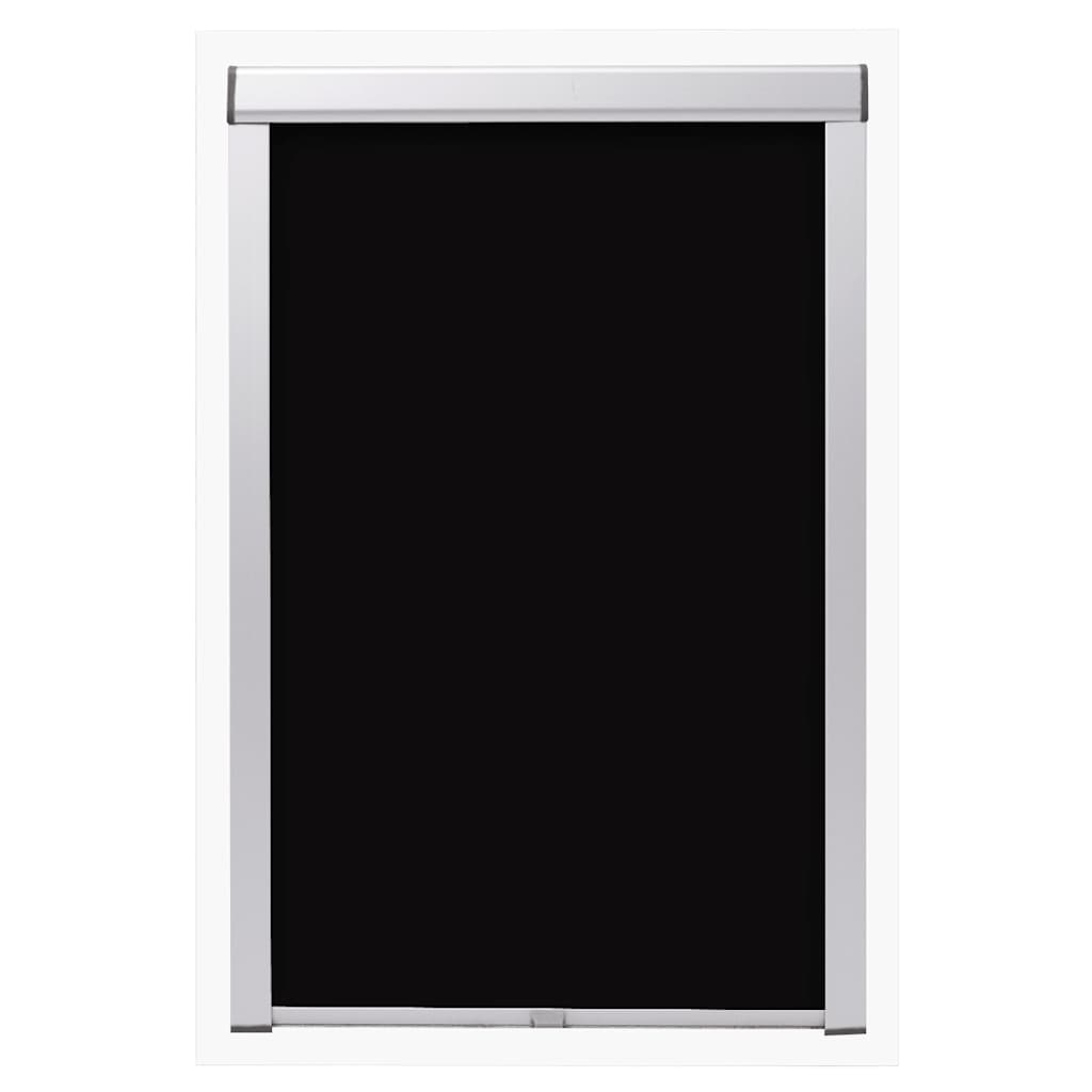 Vidaxl Roller Blind Damning Black PK08